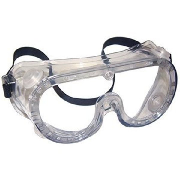 The Brush Man Clear Vinyl Goggles, Indirect Vended, Elastic Headband, 12PK GOGGLE 300